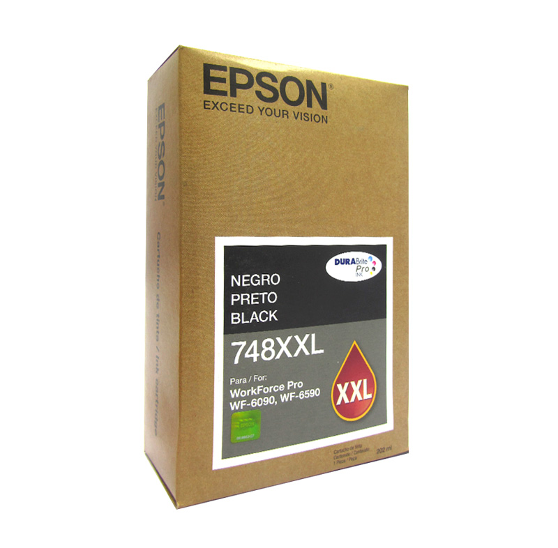 Cartucho de tinta Epson 748XXL · Negro · Capacidad extra alta