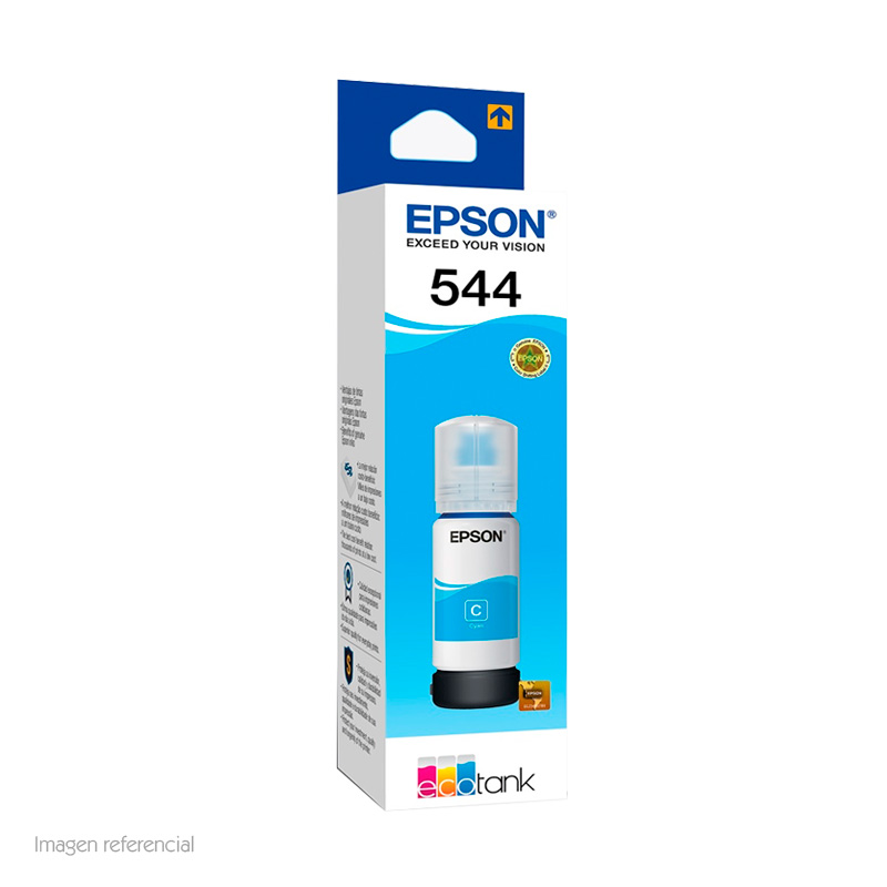Botella de tinta Epson T544220 · Cian · 65 ml · Para L3110/L3210/L3250