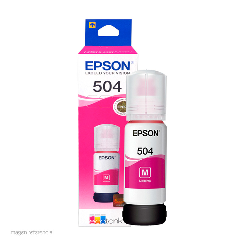 Botella de tinta Epson T504320 · Magenta · 70 ml