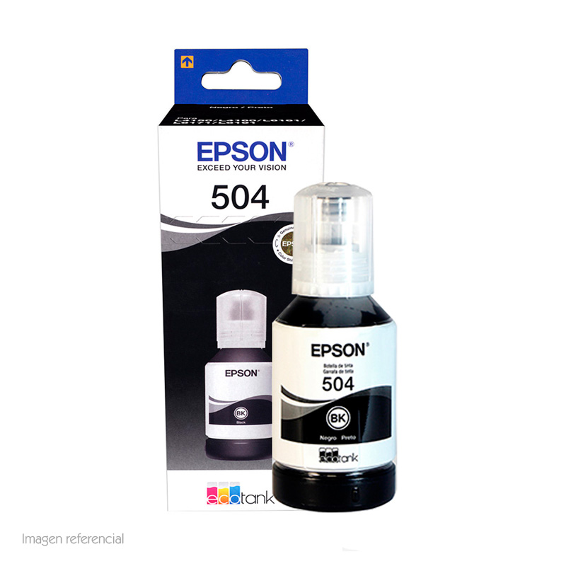 Botella de tinta Epson T504120 · Negro · 127 ml