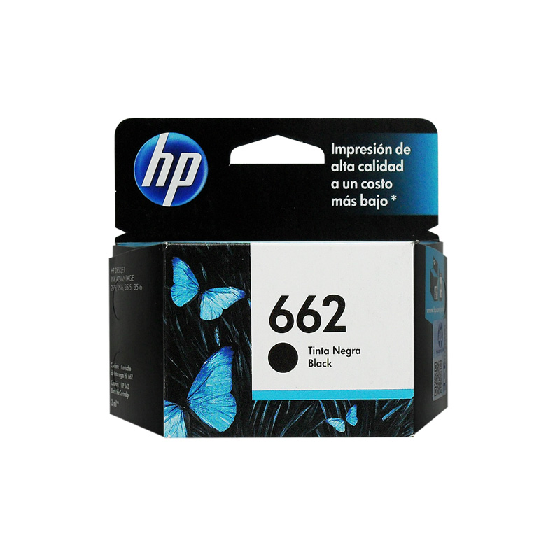 Cartucho de tinta HP 662 CZ103AL · Negro