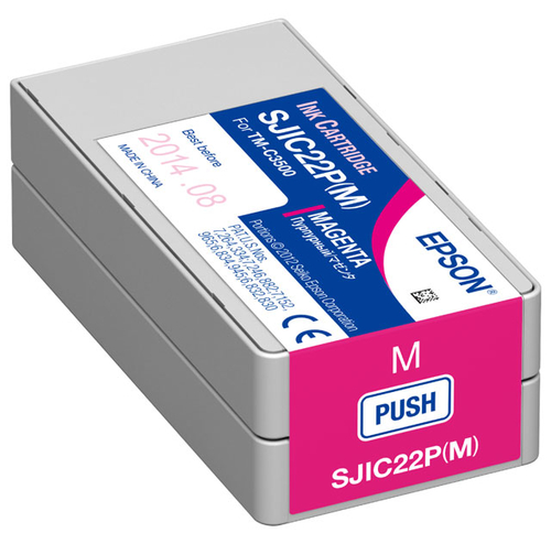 Cartucho de tinta Epson C33S020582 · Magenta · Para TM-C3500