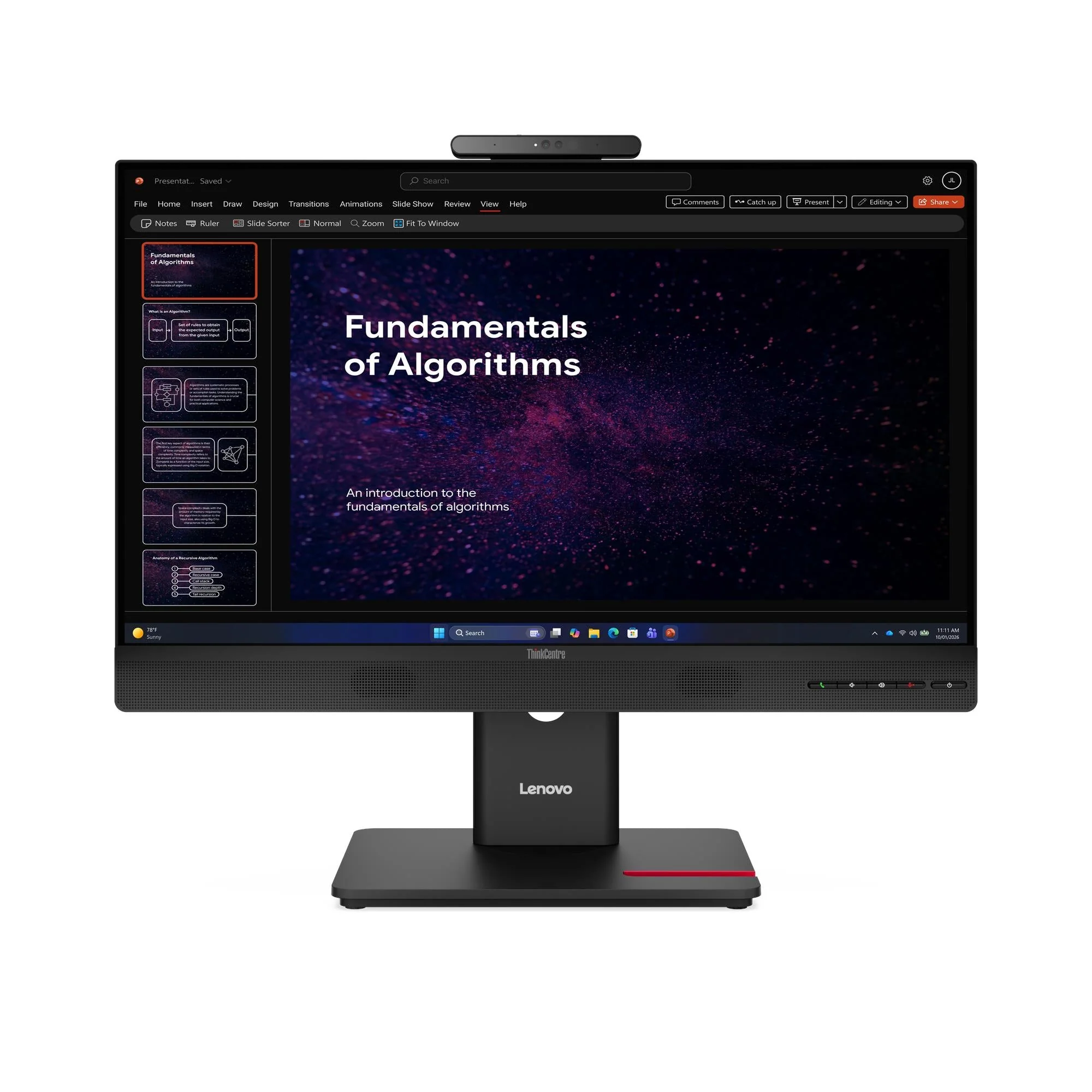 Monitor Lenovo ThinkCentre Tiny-in-One 24 Gen 6 23.8" · Con cámara