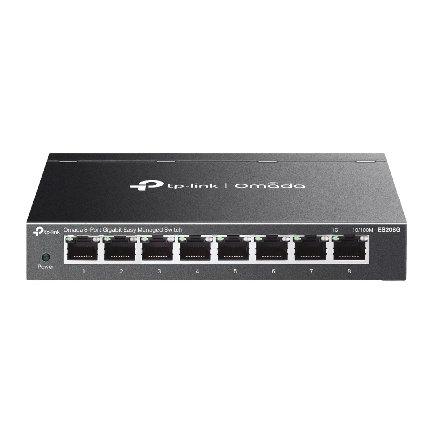 TP-LINK Switch Easy Managed Omada, 8 puertos Gigabit RJ45, gestión Cloud Omada, VLAN, QoS, prueba de cable, IGMP Snooping, montaje pared/escritorio, fanless.