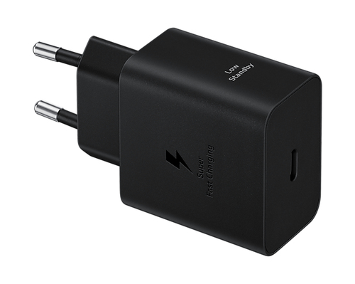 Cargador Samsung Travel Adapter con cable USB-C · 45W PD · Negro