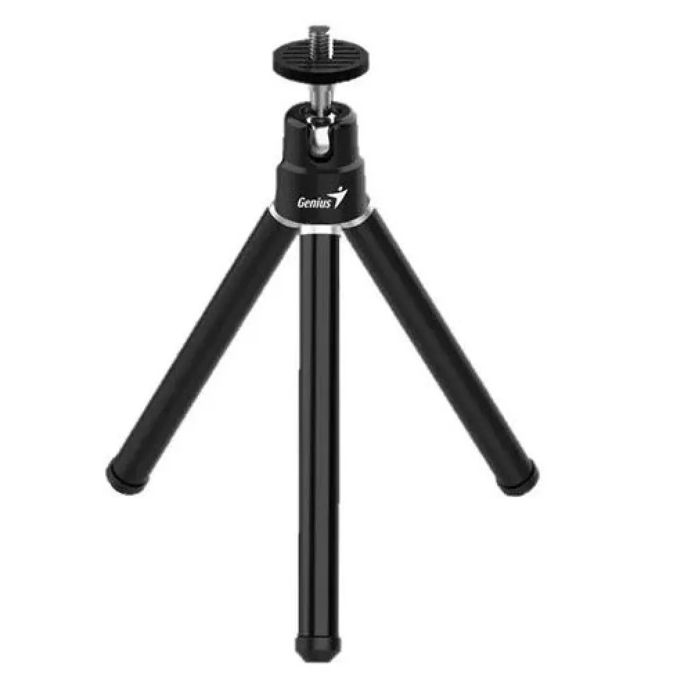 Trípode para webcam Genius P/Webcam 25.1 CM · Negro/plateado