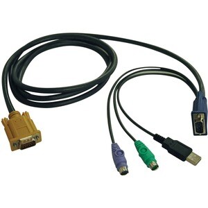 Tripp Lite series P778-006 1.83m Cable KVM · Extremo Secundario: 1 x 15-pines HD-15 · Macho · Negro