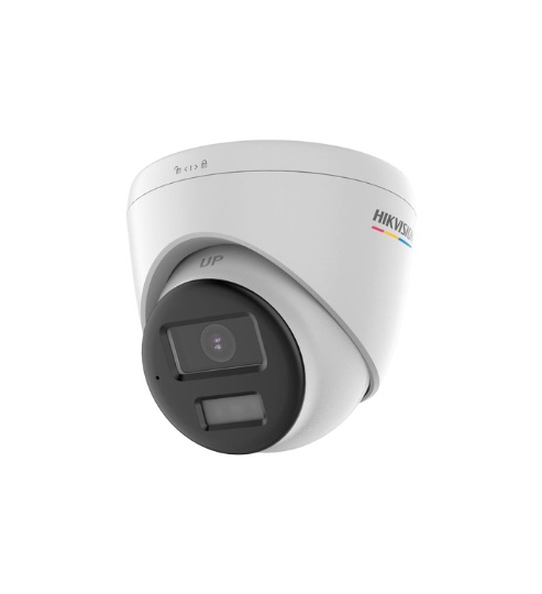 Cámara turret Hikvision DS-2CE72KF0T-LPXTS · 3K ColorVu · 2.8 mm · IR 20 m · audio 2 vías