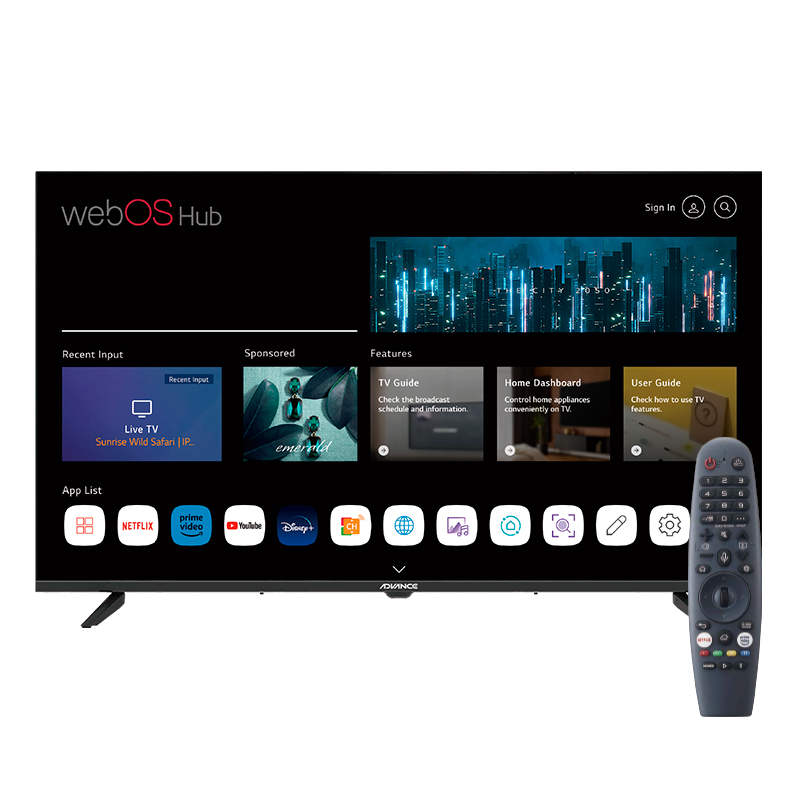 Smart TV Advance WADCU43UHD 43" · 4K UHD · WiFi · LAN