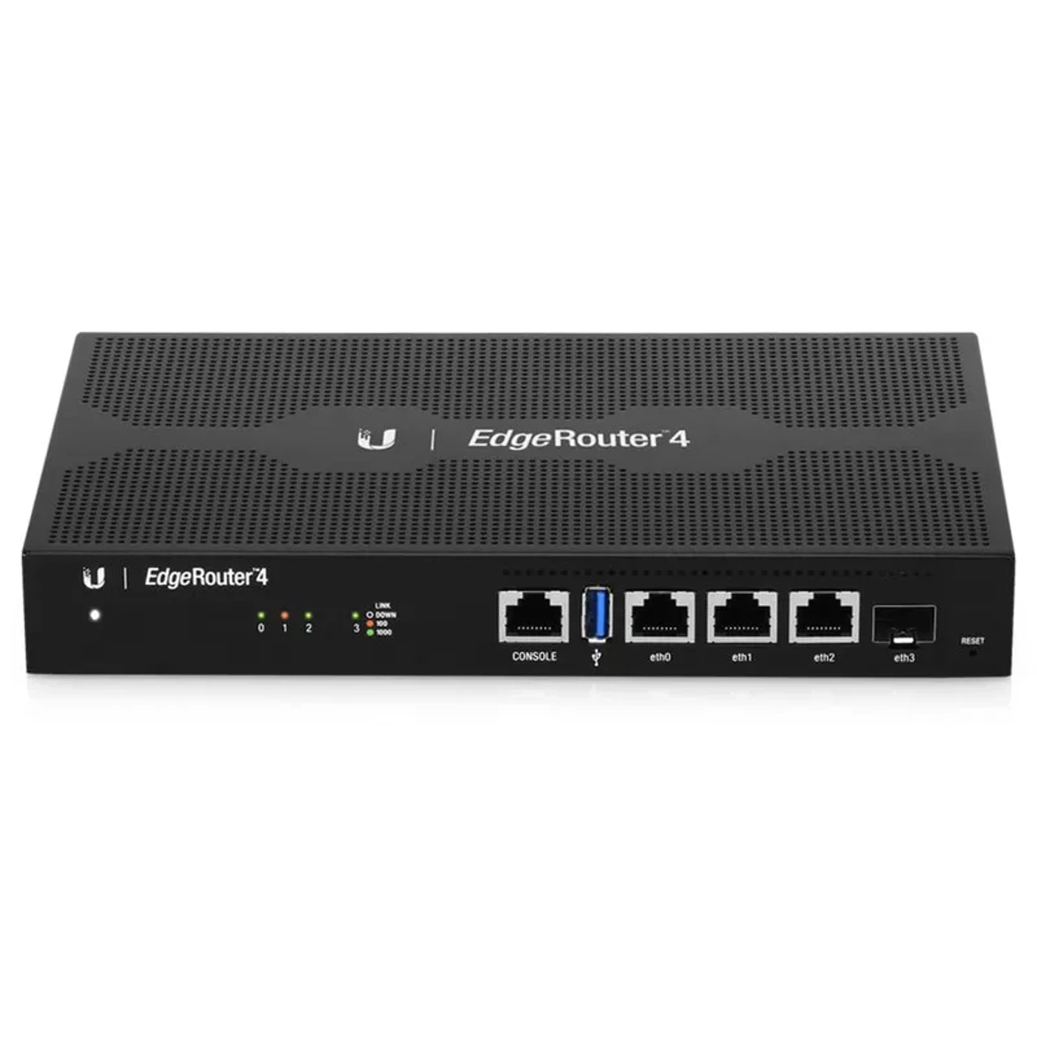 UISP EDGEROUTER 4-PORT GE DE ALTA CAPACIDAD PARA FUNCIONES COMO DPI Y BALANCEO DE CARGA, INCORPORA 1 PUERTO SFP. 4 NÚCLEOS, 3.4 MILLION PPS, 1 GH