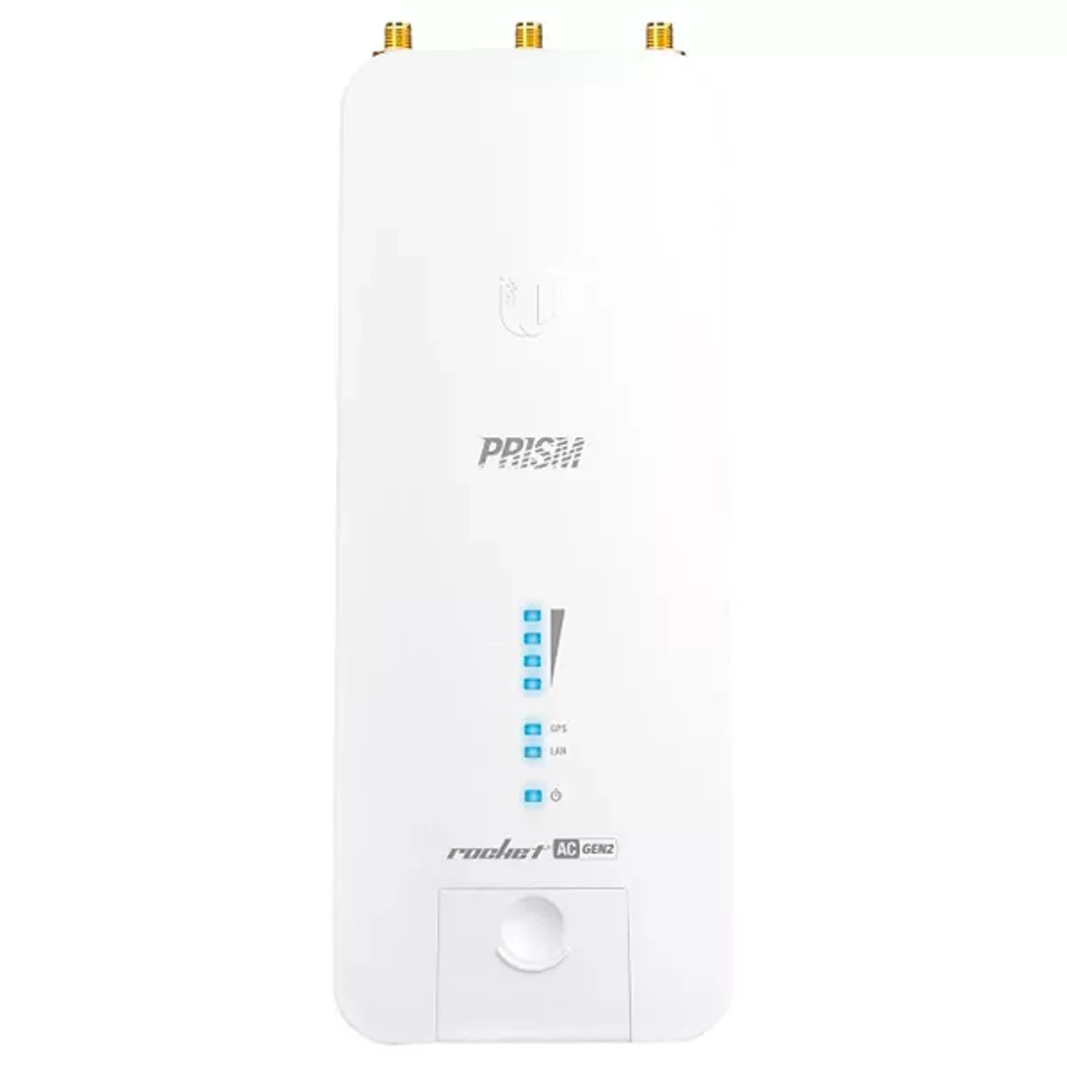 UISP ROCKET R5AC-GEN2 - AIRMAX THROUGHPUT 500M+BPS - 5170-5875MHZ 1X PUERTO ETHERNET 10/100/1000MBPS CONECTORES WATERPROOF (2) RP-SMA / (1) GPS POTENCIA DEL RADIO 28DBM