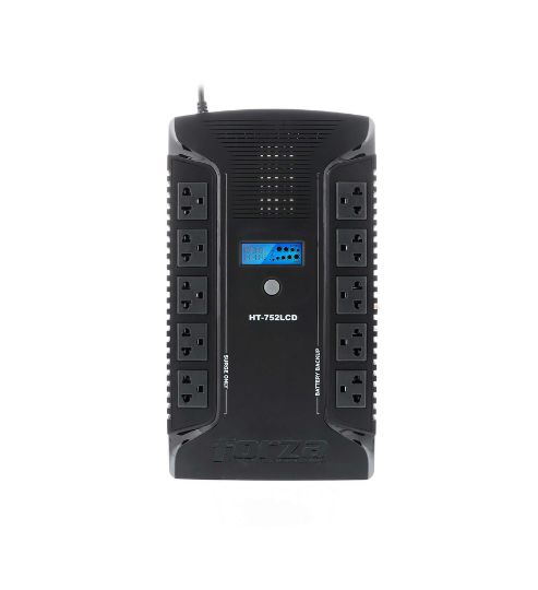 UPS Forza HT-752LCD · 750VA/450W · 10 tomas · 2 USB