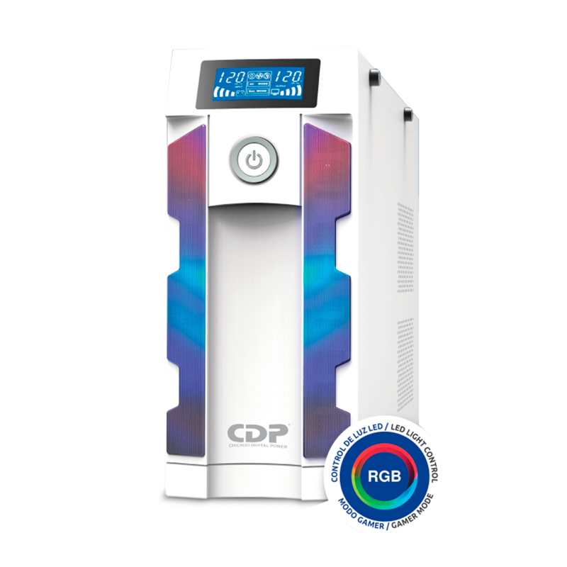 UPS interactivo CDP G-Smart 1516i · 1500VA/900W · LCD · blanco