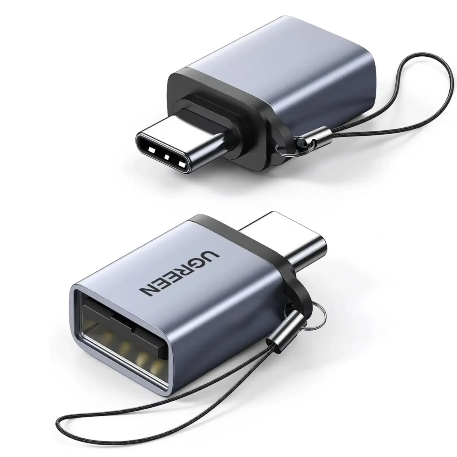 US270 - ADAPTADOR CON SUJETADOR TIPO C A USB 3.0 - GRIS