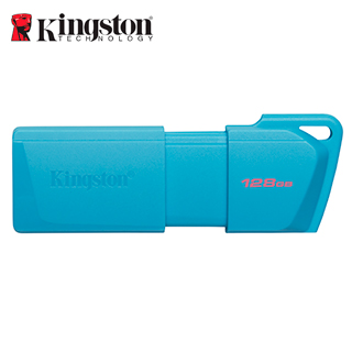 Memoria USB Kingston DataTraveler Exodia M · 128 GB · USB 3.2 · Azul neón