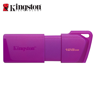 Memoria USB Kingston DataTraveler Exodia M · 128 GB · USB 3.2 · Morado neón