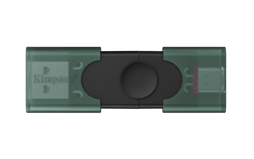 Memoria USB Kingston DataTraveler Duo · 128 GB · USB-A/USB-C · USB 3.2 · Negro
