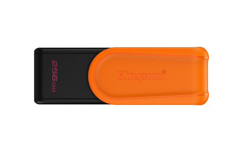 Memoria USB Kingston DataTraveler Exodia S · 256 GB · USB 3.2 · Naranja