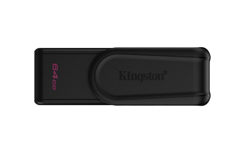 Memoria USB Kingston DataTraveler Exodia S · 64 GB · USB 3.2 · Negro