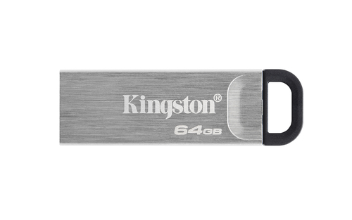 Memoria USB Kingston DataTraveler Kyson · 64 GB · USB 3.2 · Plata