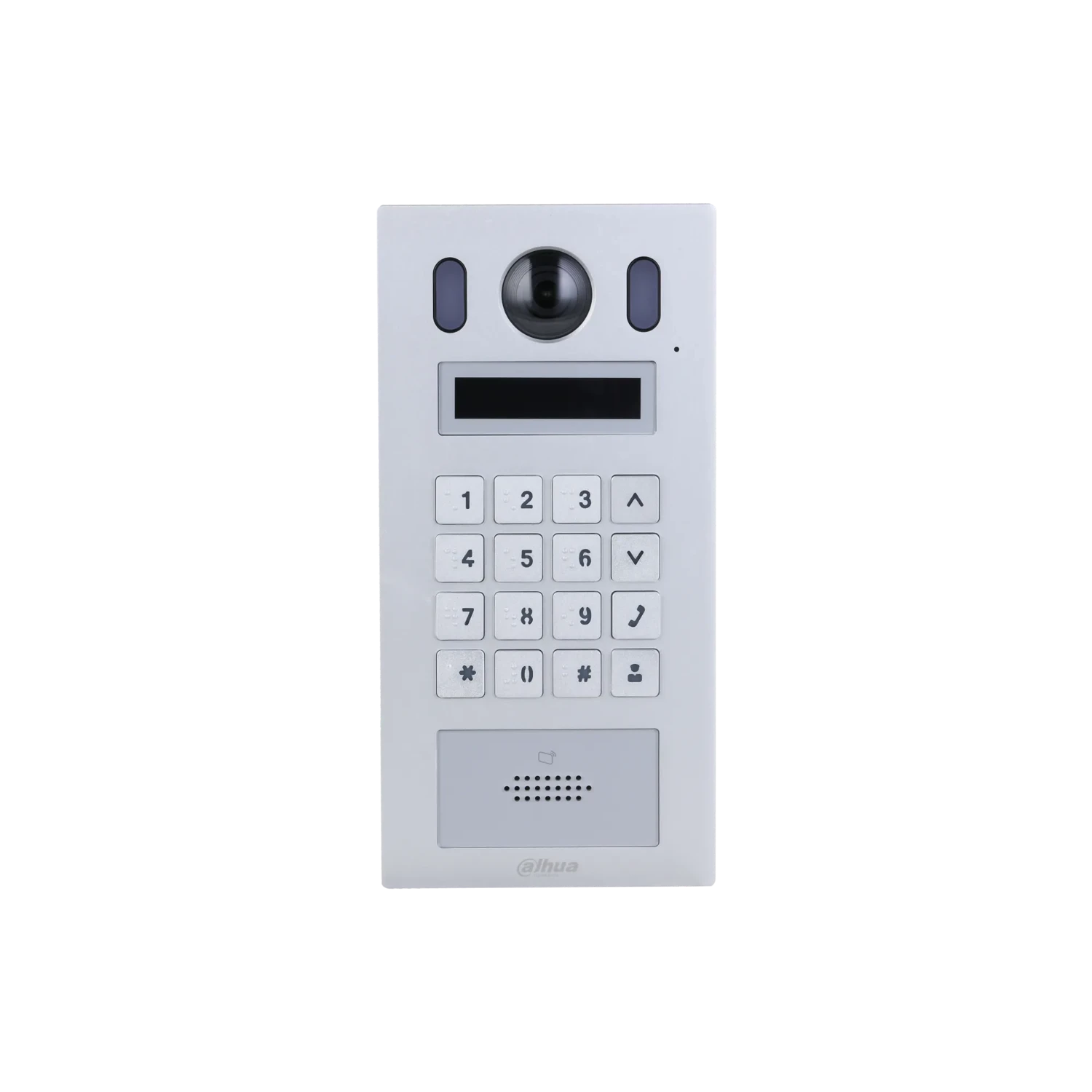 VDP - ESTACION DE PUERTA DE APARTAMENTO IP DE 2 CABLES, ADMITE 5000 USUARIOS Y 10000 TARJETAS, CAMARA HD DE 2MP IK08