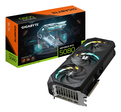 Tarjeta de video Gigabyte GeForce RTX 5080 Gaming OC · 16 GB GDDR7 · PCIe 5.0