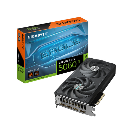 Tarjeta de video Gigabyte GeForce RTX 5060 Ti Eagle OC · 8 GB GDDR7 · PCIe 5.0