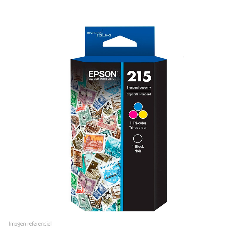 Cartucho de tinta Epson T215520 · Tricolor · Para WorkForce WF-100