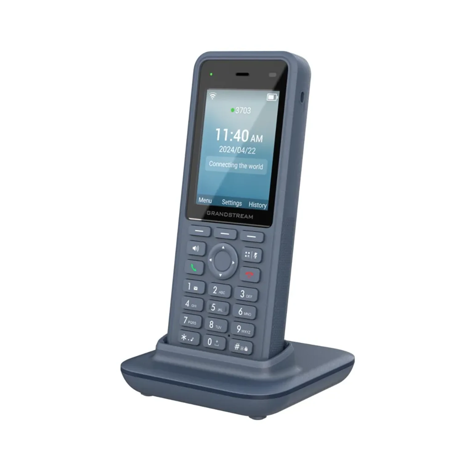 Wi-Fi 6 de doble banda soporte de roaming avanzado; 3 cuentas SIP, 3 líneas, conferencia de voz de 4 vías; Diseño de voz HD y micrófono dual