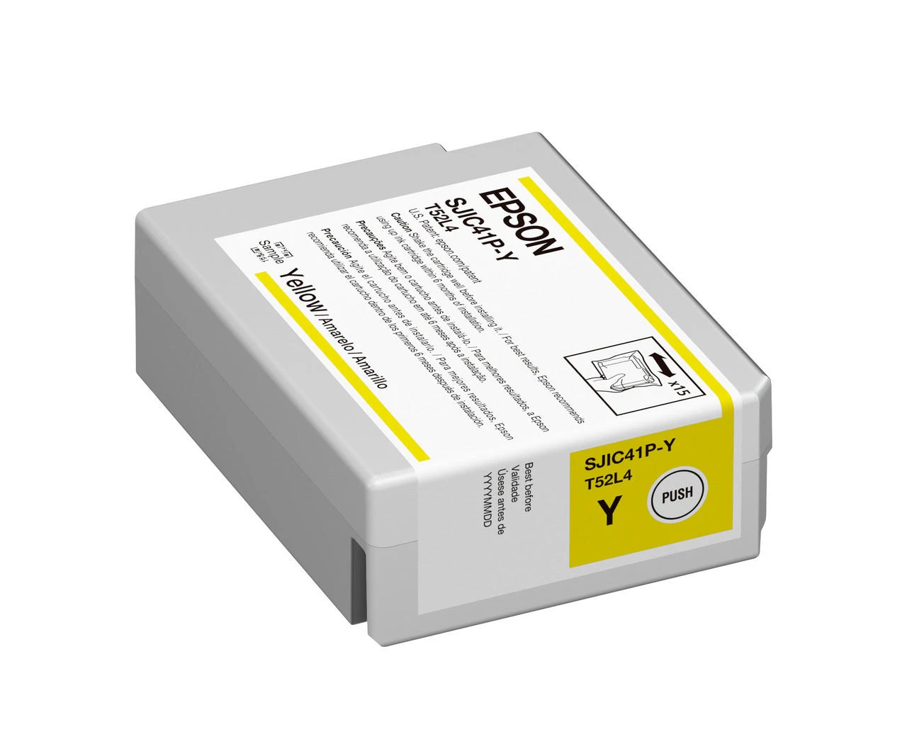Cartucho de tinta Epson C13T52L420 · Amarillo · Para ColorWorks C4000